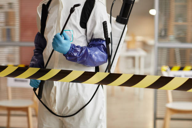 Professional Biohazard technician working in Street, MD